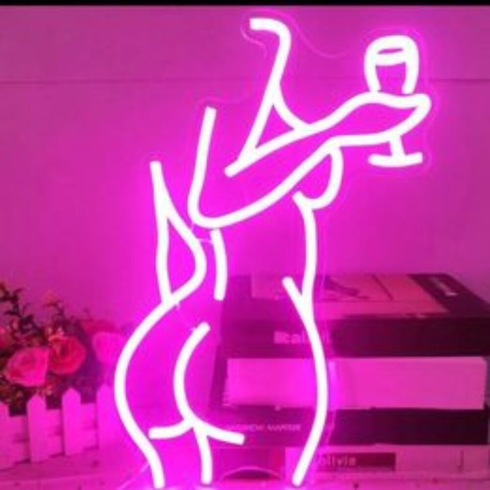 PINK GIRL NEON LED SIGN